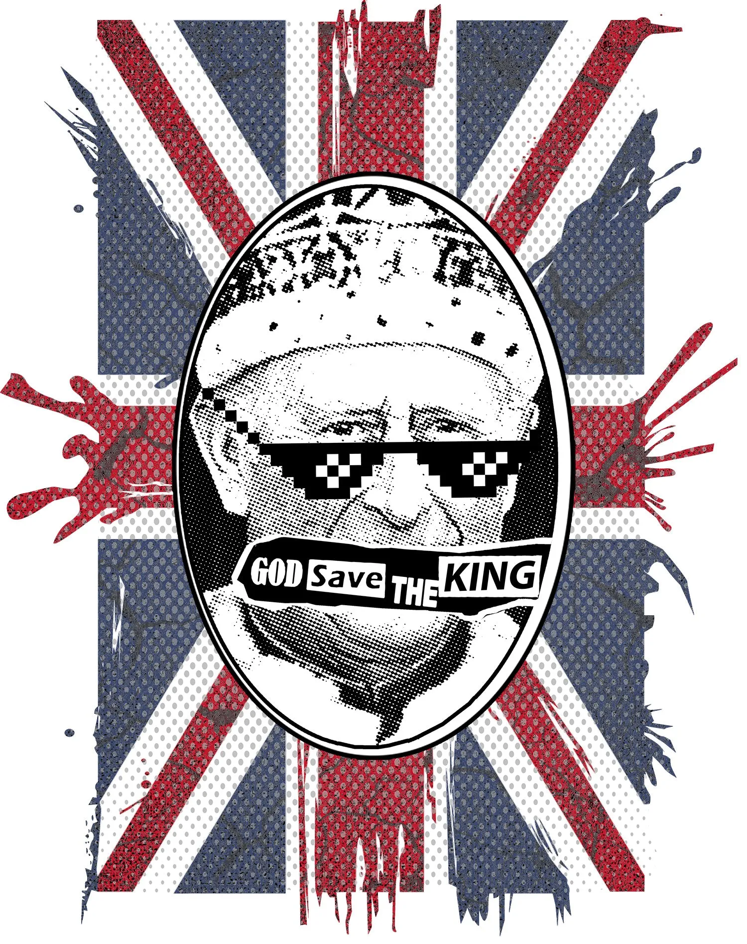 Urban Attitude Kings Coronation 2023 God Save The King 02 Youth T-shirt