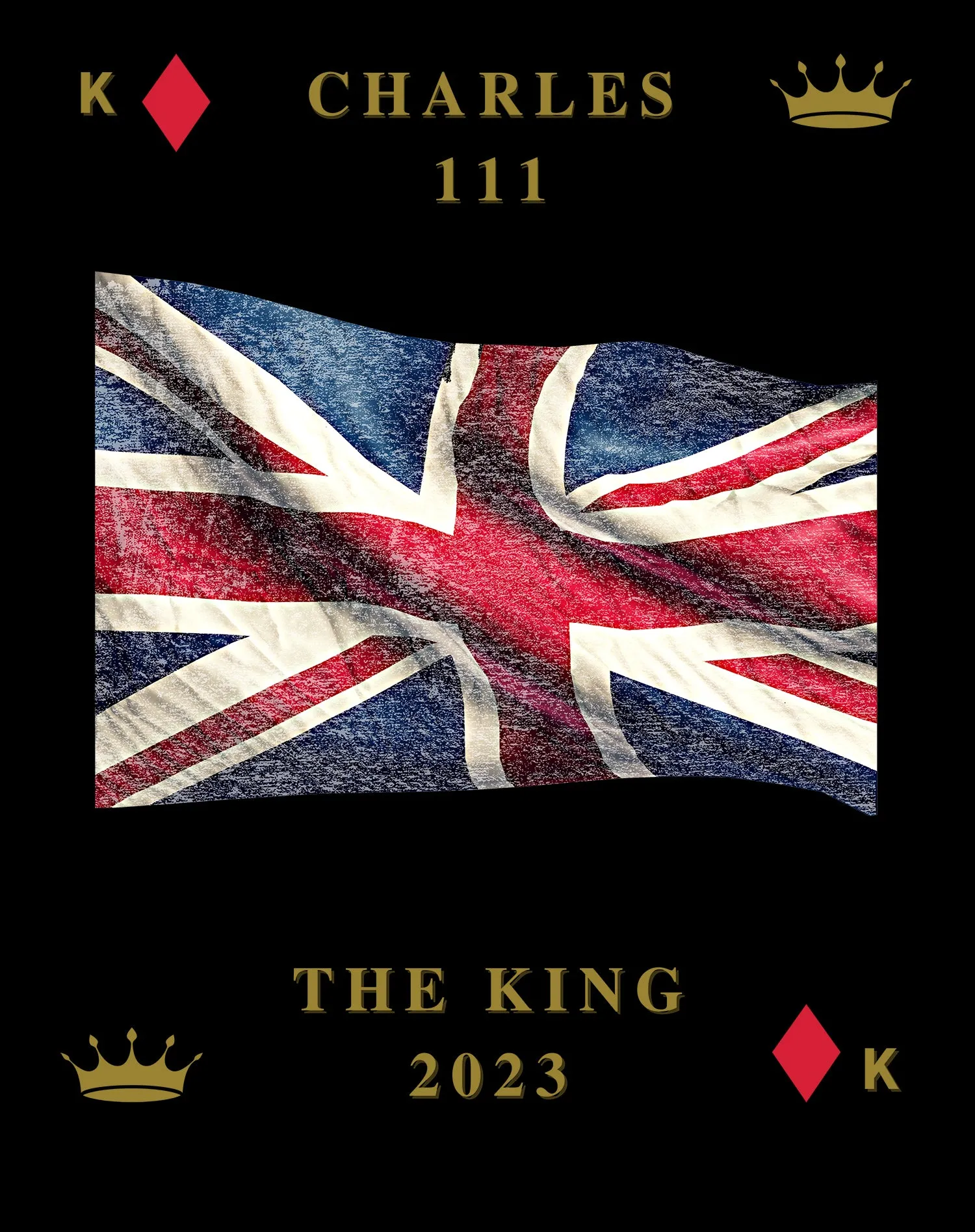 Urban Attitude Kings Coronation 2023 Great Britain Flag Women's T-shirt