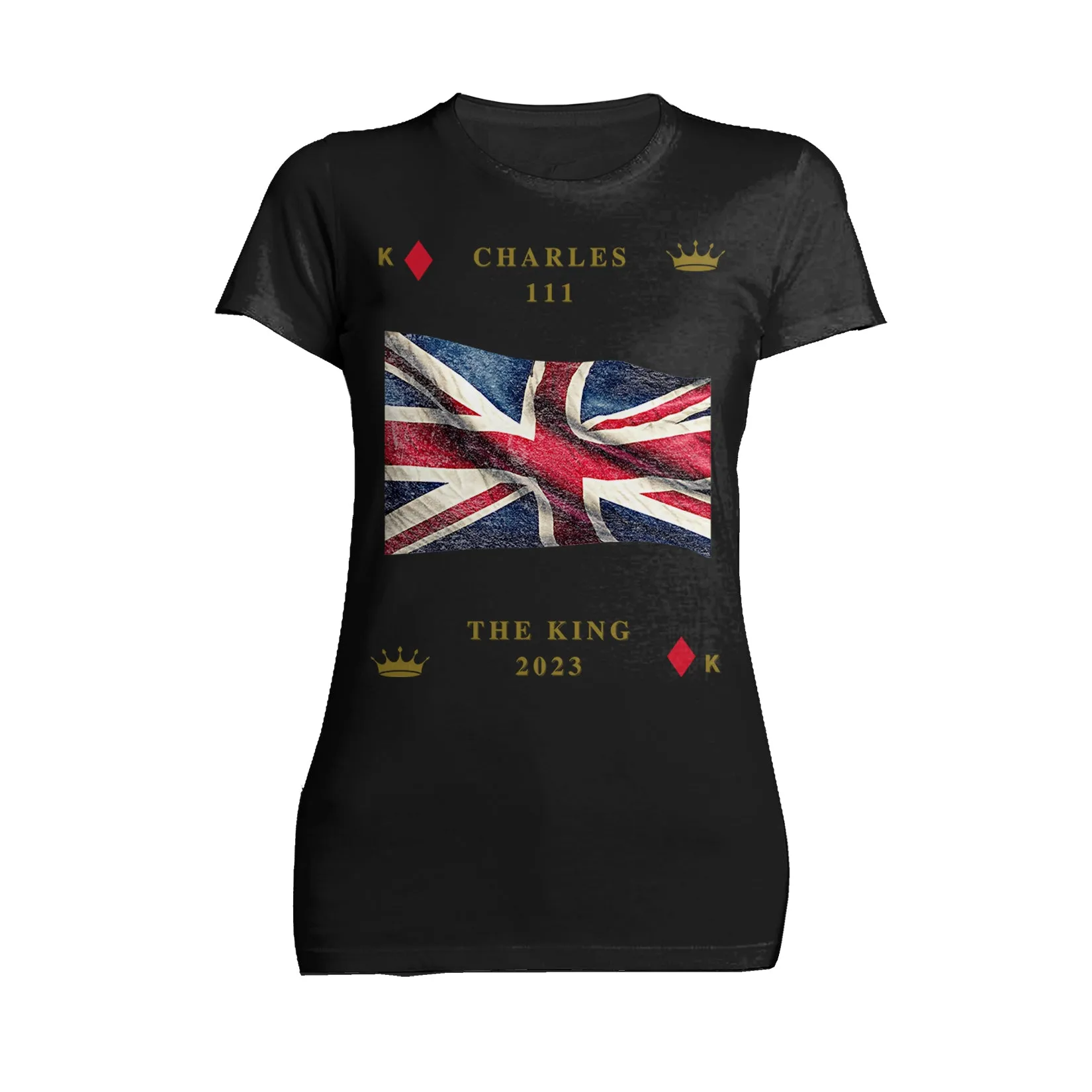 Urban Attitude Kings Coronation 2023 Great Britain Flag Women's T-shirt