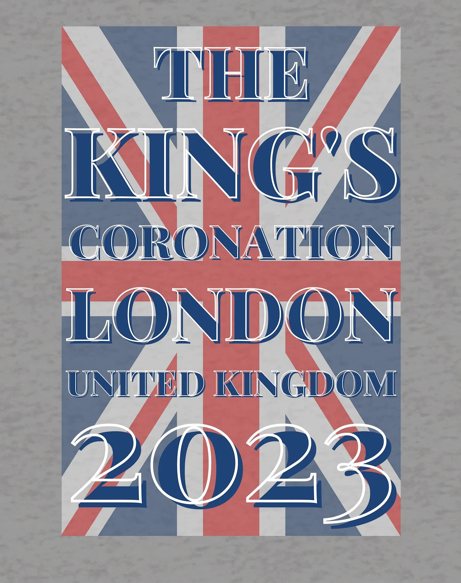 Urban Attitude Kings Coronation 2023 Union Jack UK Flag Men's T-shirt