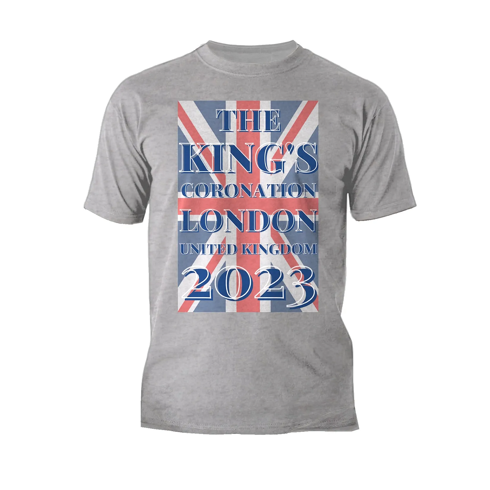 Urban Attitude Kings Coronation 2023 Union Jack UK Flag Men's T-shirt