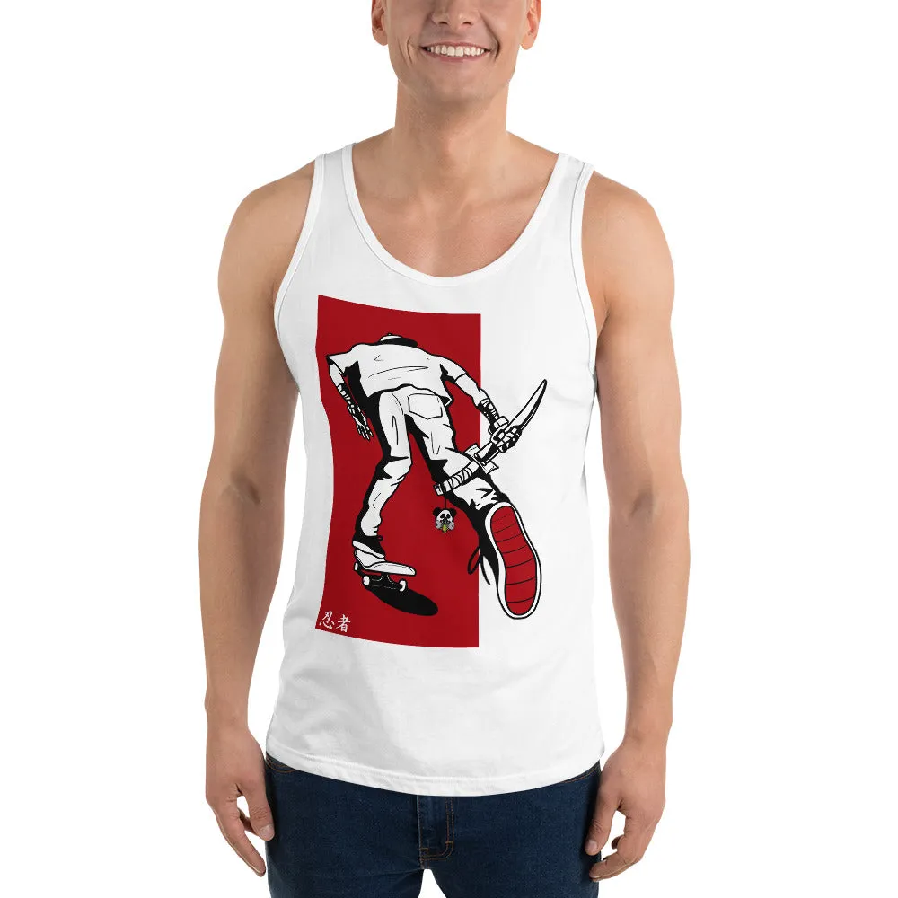Urban Ninja "Red Line 1" Unisex Tank Top