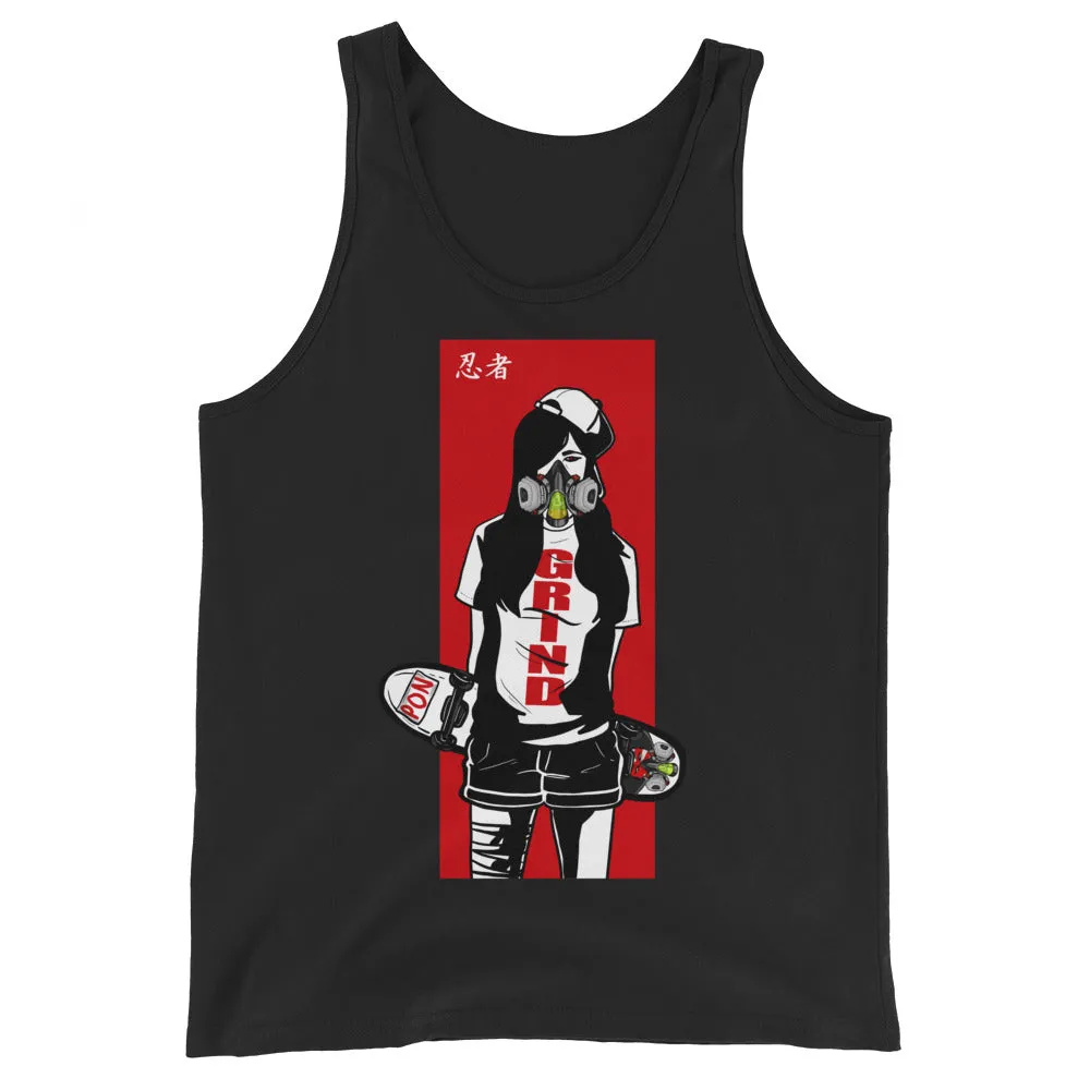 Urban Ninja "Red Line 3" Unisex Tank Top