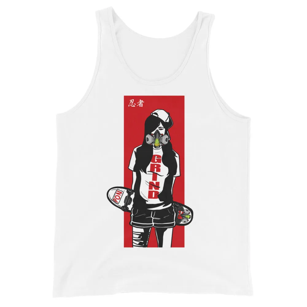 Urban Ninja "Red Line 3" Unisex Tank Top