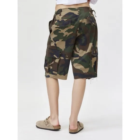 Urban Outfitters Urban Renewal Remade Camo Cut-Off Short