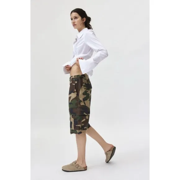 Urban Outfitters Urban Renewal Remade Camo Cut-Off Short