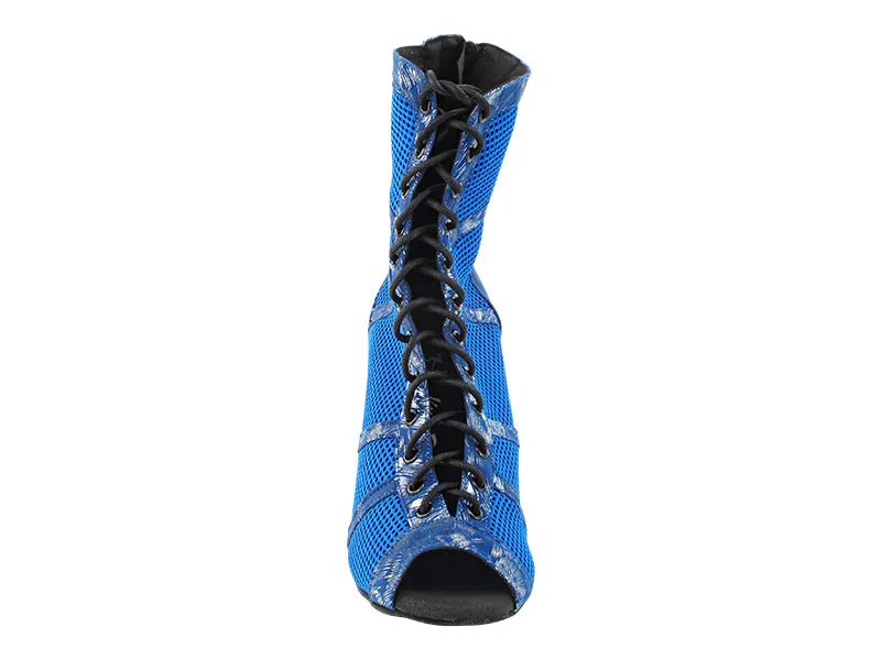 VFBoot Latin 3302 Pine Blue Velvet & Blue Knit Mesh