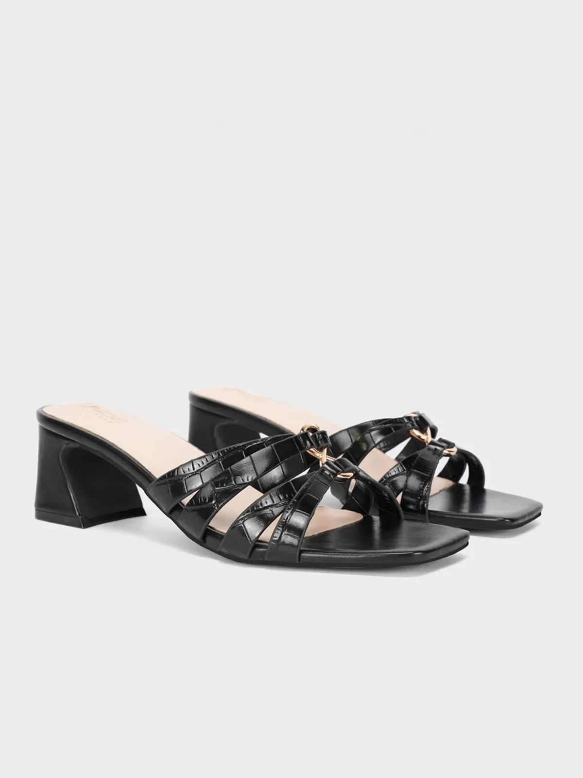Women "ALEZAE" Block Heel Sandals