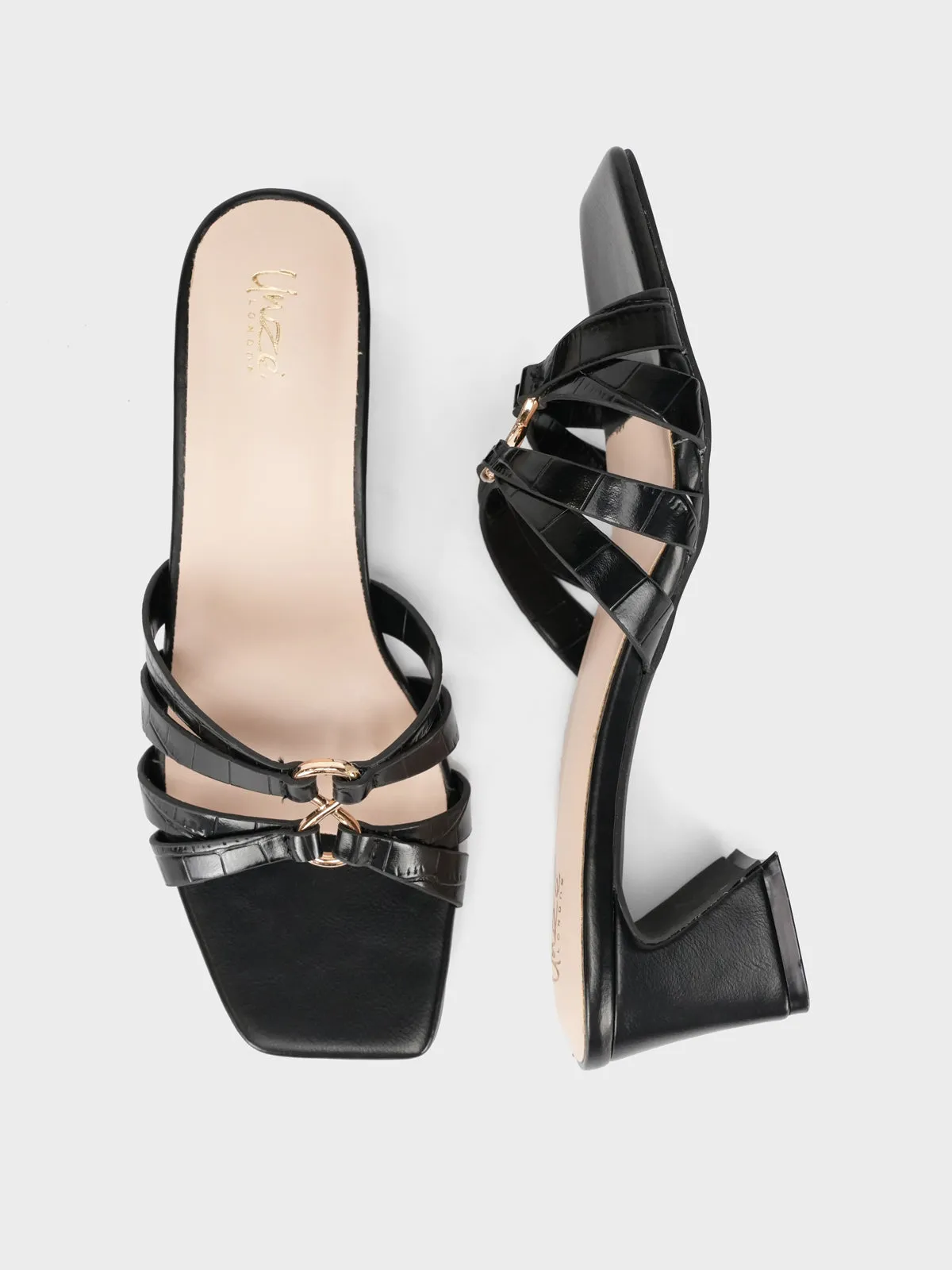 Women "ALEZAE" Block Heel Sandals