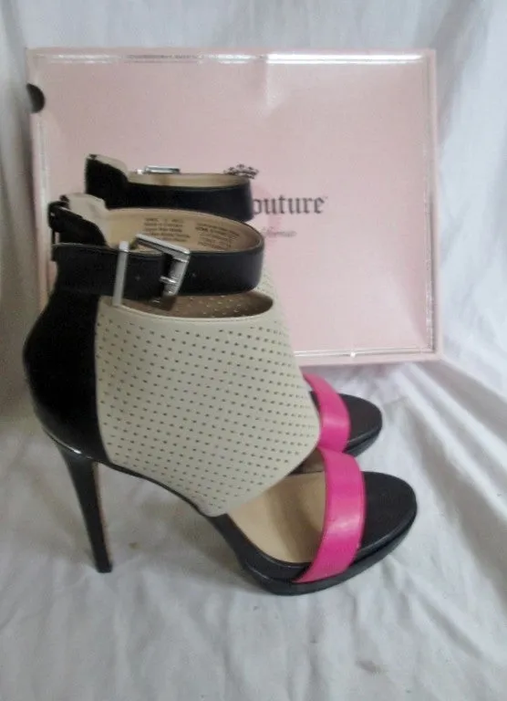 Womens JUICY COUTURE ATARAH ICE High Heel Platform Shoes Sandals 10 Fetish
